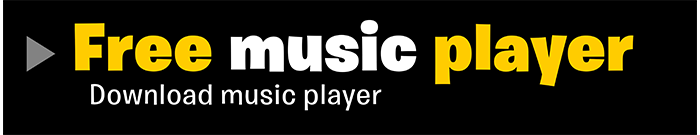 free music player (with download & share buttons) is updated with new songs when released